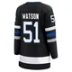 Austin Watson ＃51 Tampa Bay Lightning Women's Black Premier Breakaway Alternate Jersey