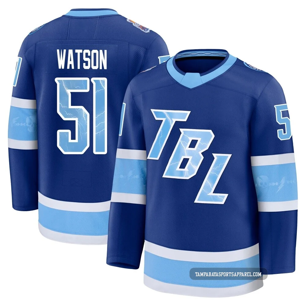 Austin Watson ＃51 Tampa Bay Lightning Youth Blue Premium 2026 Stadium Series Jersey