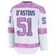 Charles-Edouard D'Astous ＃51 Tampa Bay Lightning Men's White 2024 Hockey Fights Cancer Practice Premium Jersey