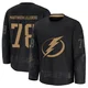 Emil Lilleberg ＃78 Tampa Bay Lightning Men's Black 2024 Military Appreciation Practice Premium Jersey