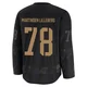 Emil Lilleberg ＃78 Tampa Bay Lightning Men's Black 2024 Military Appreciation Practice Premium Jersey