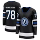 Emil Lilleberg ＃78 Tampa Bay Lightning Women's Black Premier Breakaway Alternate Jersey