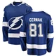 Erik Cernak ＃81 Tampa Bay Lightning Men's Blue Breakaway Home Jersey