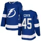 Ethan Czata ＃45 Tampa Bay Lightning Youth Blue Authentic Home Jersey