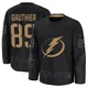 Ethan Gauthier ＃89 Tampa Bay Lightning Men's Black 2024 Military Appreciation Practice Premium Jersey