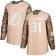 Jonas Johansson ＃31 Tampa Bay Lightning Youth Camo Authentic Veterans Day Practice Jersey