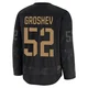 Maxim Groshev ＃52 Tampa Bay Lightning Youth Black 2024 Military Appreciation Practice Premium Jersey