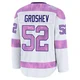 Maxim Groshev ＃52 Tampa Bay Lightning Youth White 2024 Hockey Fights Cancer Practice Premium Jersey