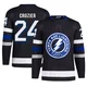 Maxwell Crozier ＃24 Tampa Bay Lightning Men's Black Authentic Alternate Primegreen Jersey