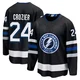 Maxwell Crozier ＃24 Tampa Bay Lightning Youth Black Premier Breakaway Alternate Jersey