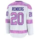 Mikael Renberg ＃20 Tampa Bay Lightning Men's White 2024 Hockey Fights Cancer Practice Premium Jersey