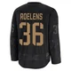 Milo Roelens ＃36 Tampa Bay Lightning Youth Black 2024 Military Appreciation Practice Premium Jersey
