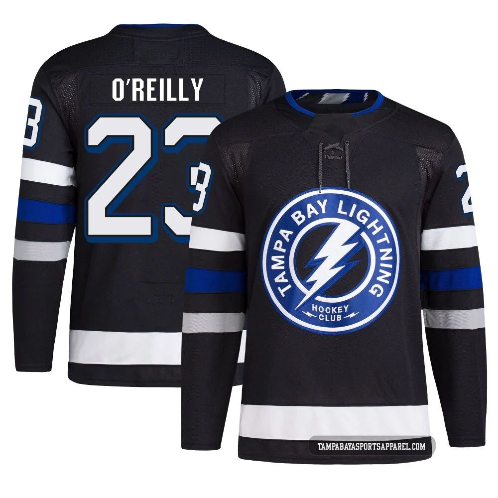 Sam O'Reilly ＃23 Tampa Bay Lightning Men's Black Authentic Alternate Primegreen Jersey