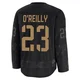 Sam O'Reilly ＃23 Tampa Bay Lightning Youth Black 2024 Military Appreciation Practice Premium Jersey