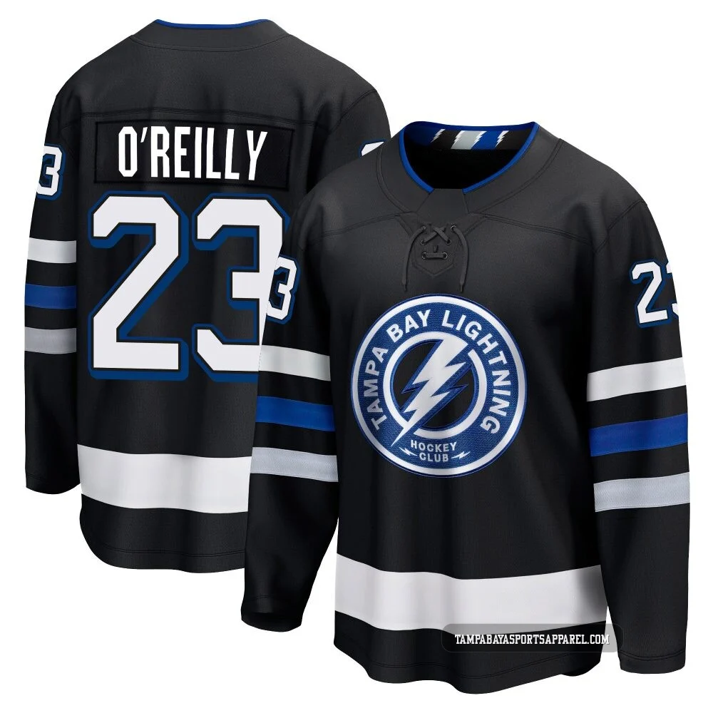 Sam O'Reilly ＃23 Tampa Bay Lightning Youth Black Premier Breakaway Alternate Jersey