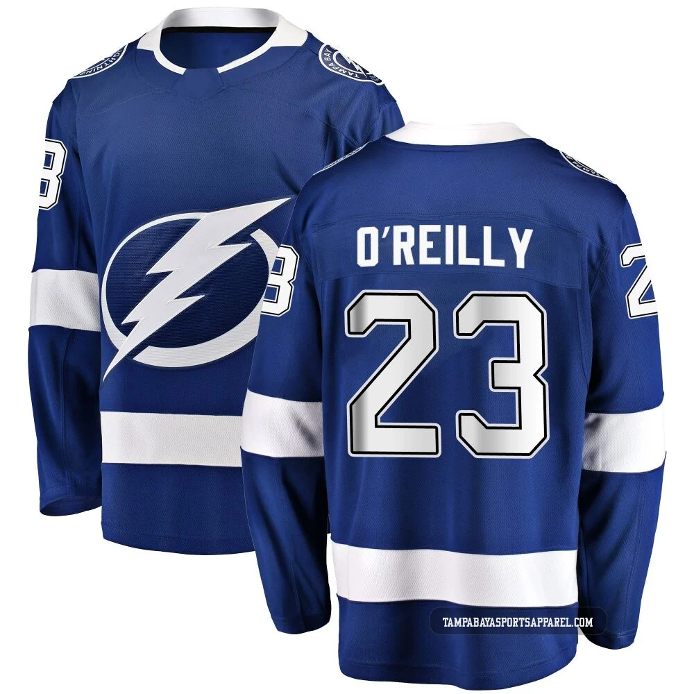 Sam O'Reilly ＃23 Tampa Bay Lightning Youth Blue Breakaway Home Jersey