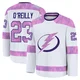Sam O'Reilly ＃23 Tampa Bay Lightning Youth White 2024 Hockey Fights Cancer Practice Premium Jersey
