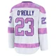 Sam O'Reilly ＃23 Tampa Bay Lightning Youth White 2024 Hockey Fights Cancer Practice Premium Jersey