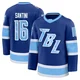 Steven Santini ＃16 Tampa Bay Lightning Men's Blue Premium 2026 Stadium Series Jersey