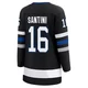 Steven Santini ＃16 Tampa Bay Lightning Women's Black Premier Breakaway Alternate Jersey