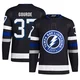 Yanni Gourde ＃37 Tampa Bay Lightning Men's Black Authentic Alternate Primegreen Jersey