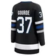 Yanni Gourde ＃37 Tampa Bay Lightning Women's Black Premier Breakaway Alternate Jersey